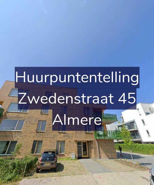 Foto gevel Huurpuntentelling voor Zwedenstraat 45, Almere