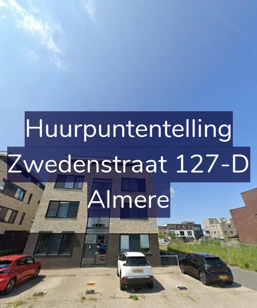 Foto gevel Huurpuntentelling voor Zwedenstraat 127-D, Almere