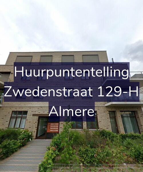 Foto gevel Huurpuntentelling voor Zwedenstraat 129-H, Almere