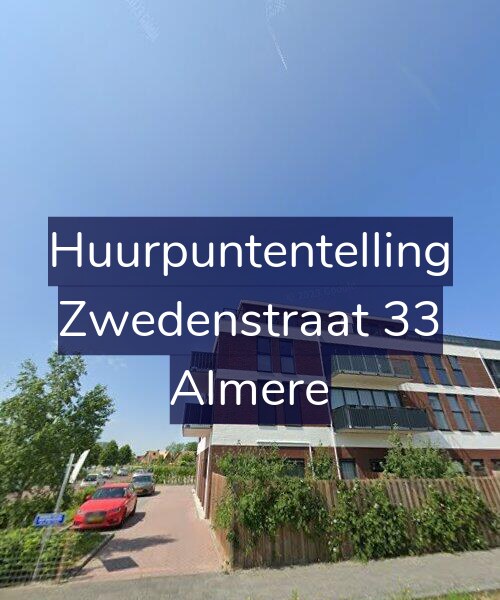 Foto gevel Huurpuntentelling voor Zwedenstraat 33, Almere