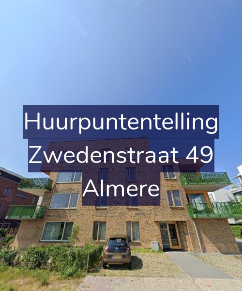 Foto gevel Huurpuntentelling voor Zwedenstraat 49, Almere