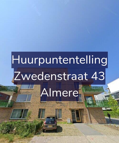 Foto gevel Huurpuntentelling voor Zwedenstraat 43, Almere