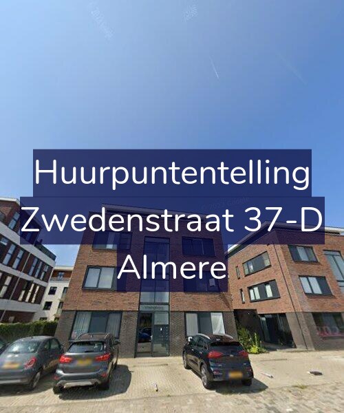Foto gevel Huurpuntentelling voor Zwedenstraat 37-D, Almere