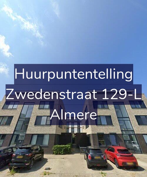 Foto gevel Huurpuntentelling voor Zwedenstraat 129-L, Almere