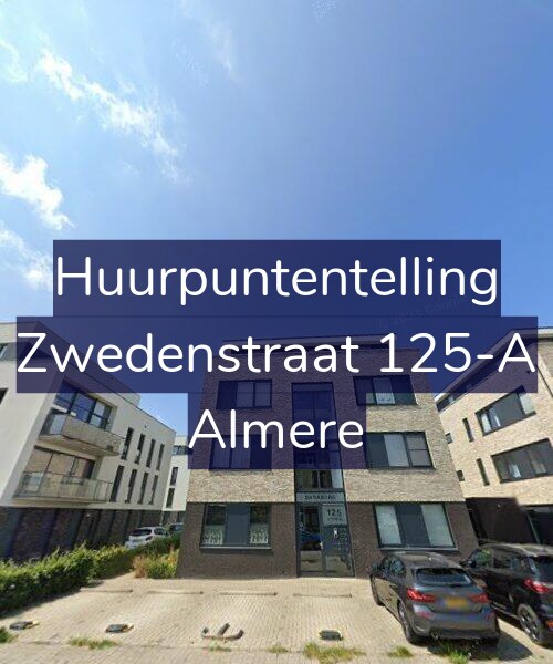 Foto gevel Huurpuntentelling voor Zwedenstraat 125-A, Almere