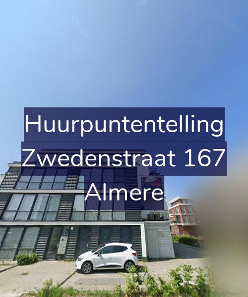Foto gevel Huurpuntentelling voor Zwedenstraat 167, Almere