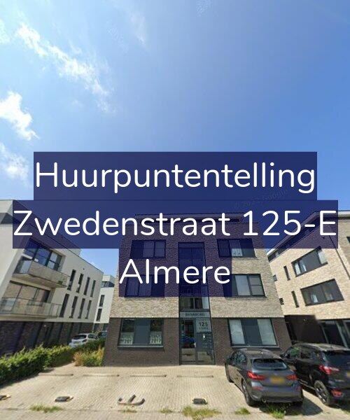 Foto gevel Huurpuntentelling voor Zwedenstraat 125-E, Almere