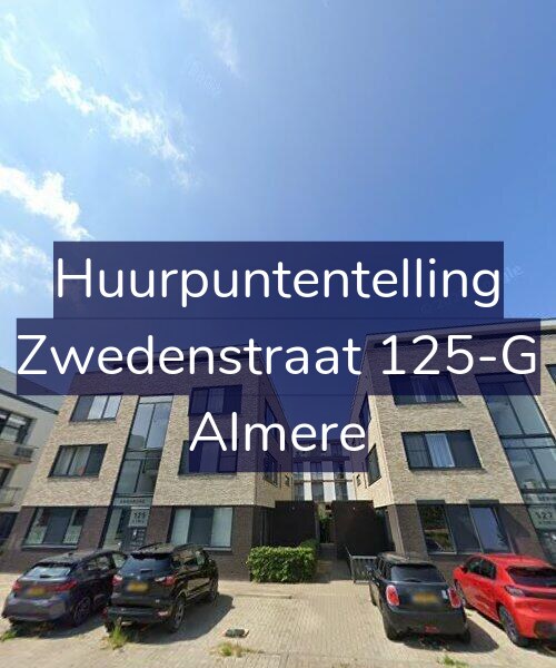 Foto gevel Huurpuntentelling voor Zwedenstraat 125-G, Almere