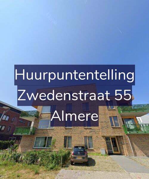 Foto gevel Huurpuntentelling voor Zwedenstraat 55, Almere