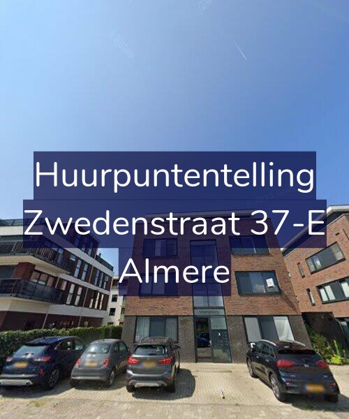 Foto gevel Huurpuntentelling voor Zwedenstraat 37-E, Almere