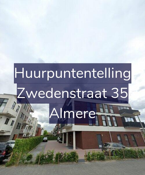 Foto gevel Huurpuntentelling voor Zwedenstraat 35, Almere