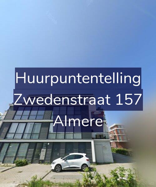 Foto gevel Huurpuntentelling voor Zwedenstraat 157, Almere