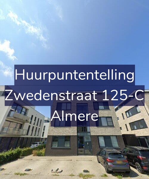 Foto gevel Huurpuntentelling voor Zwedenstraat 125-C, Almere