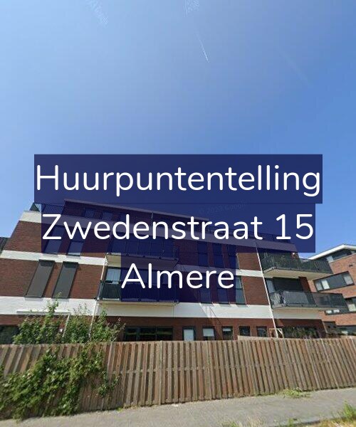 Foto gevel Huurpuntentelling voor Zwedenstraat 15, Almere