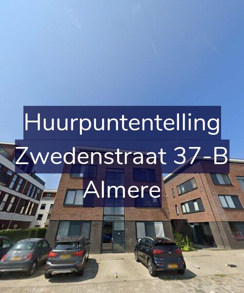 Foto gevel Huurpuntentelling voor Zwedenstraat 37-B, Almere