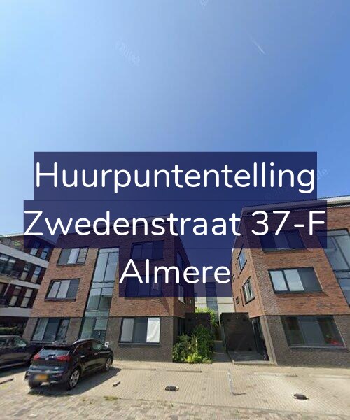 Foto gevel Huurpuntentelling voor Zwedenstraat 37-F, Almere