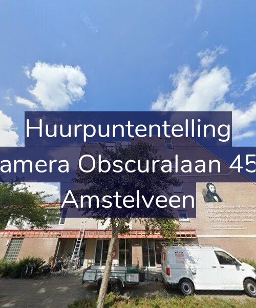 Foto gevel Huurpuntentelling voor Camera Obscuralaan 450, Amstelveen