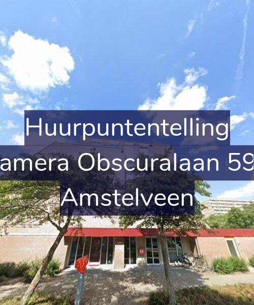 Foto gevel Huurpuntentelling voor Camera Obscuralaan 590, Amstelveen