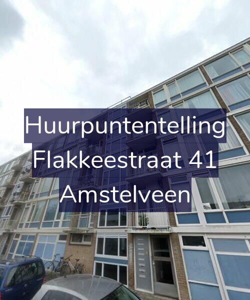 Foto gevel Huurpuntentelling voor Flakkeestraat 41, Amstelveen