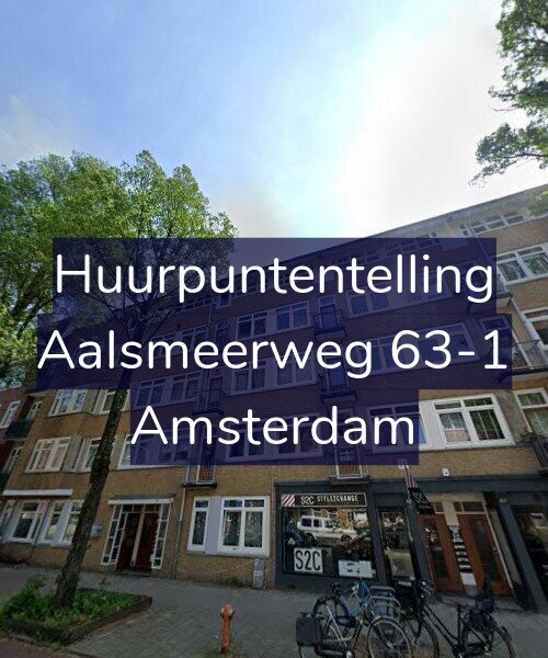 Foto gevel Huurpuntentelling voor Aalsmeerweg 63-1, Amsterdam