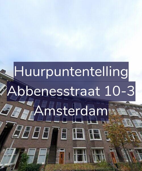 Foto gevel Huurpuntentelling voor Abbenesstraat 10-3, Amsterdam