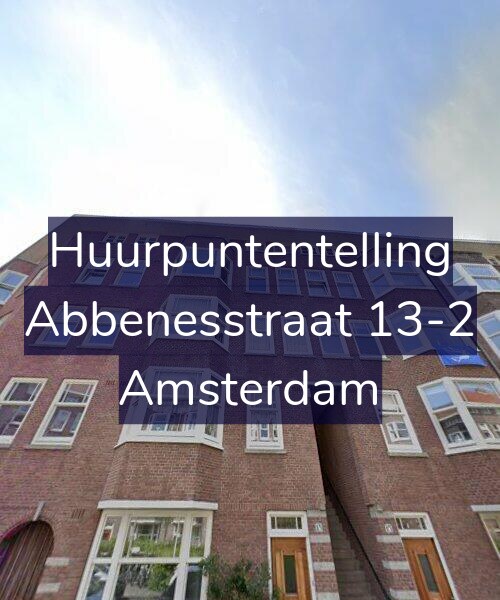 Foto gevel Huurpuntentelling voor Abbenesstraat 13-2, Amsterdam