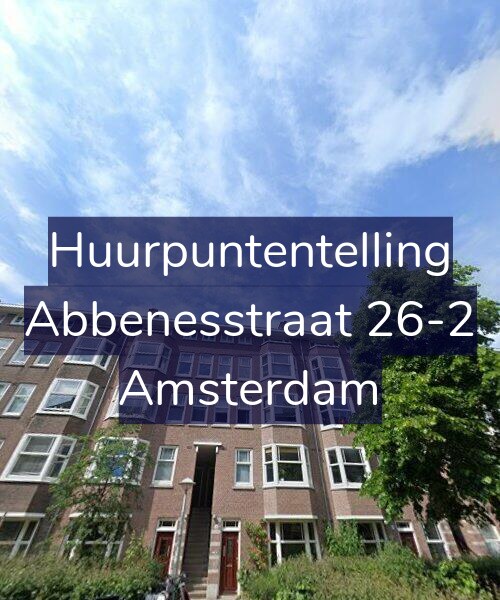 Foto gevel Huurpuntentelling voor Abbenesstraat 26-2, Amsterdam