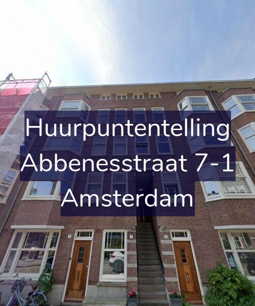 Foto gevel Huurpuntentelling voor Abbenesstraat 7-1, Amsterdam