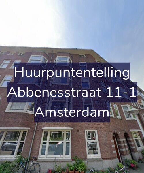 Foto gevel Huurpuntentelling voor Abbenesstraat 11-1, Amsterdam