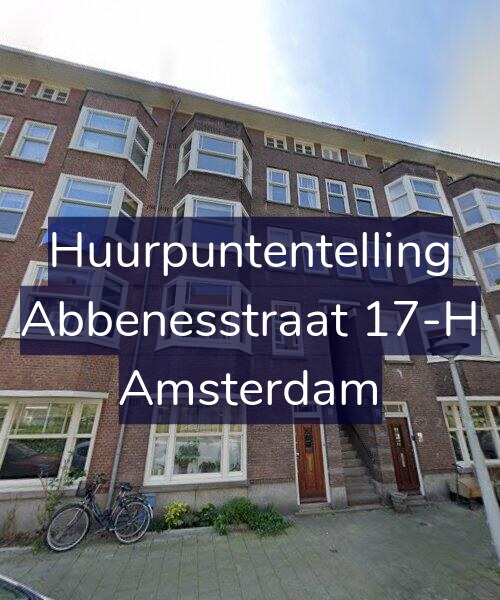 Foto gevel Huurpuntentelling voor Abbenesstraat 17-H, Amsterdam