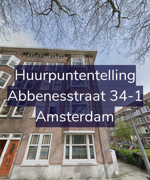 Foto gevel Huurpuntentelling voor Abbenesstraat 34-1, Amsterdam