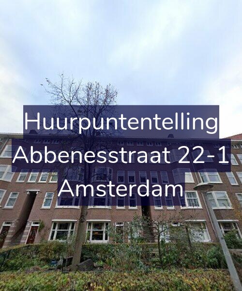 Foto gevel Huurpuntentelling voor Abbenesstraat 22-1, Amsterdam