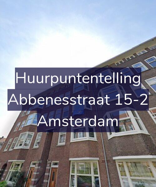 Foto gevel Huurpuntentelling voor Abbenesstraat 15-2, Amsterdam