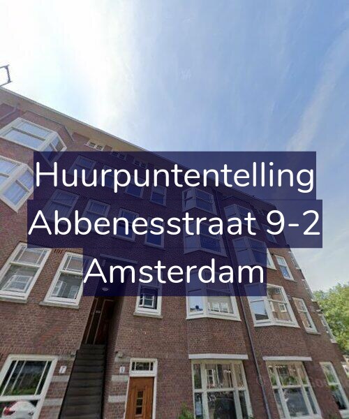 Foto gevel Huurpuntentelling voor Abbenesstraat 9-2, Amsterdam