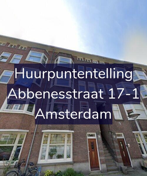 Foto gevel Huurpuntentelling voor Abbenesstraat 17-1, Amsterdam