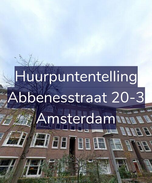 Foto gevel Huurpuntentelling voor Abbenesstraat 20-3, Amsterdam