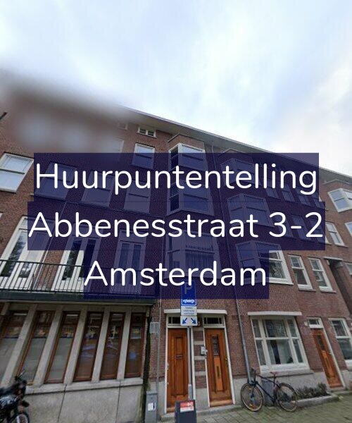 Foto gevel Huurpuntentelling voor Abbenesstraat 3-2, Amsterdam