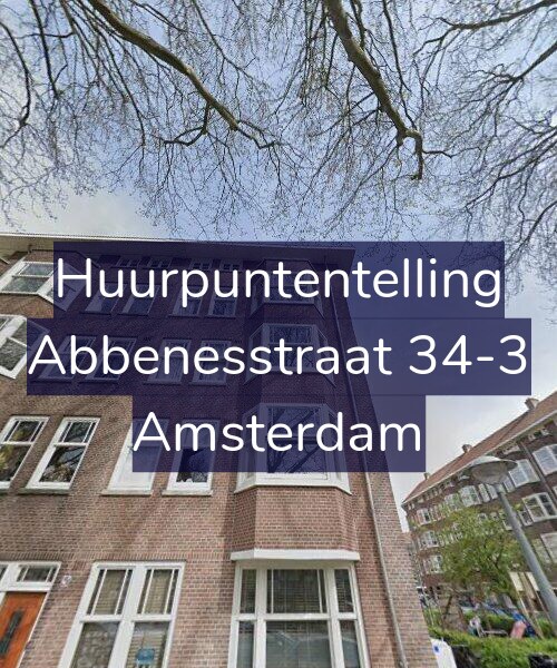 Foto gevel Huurpuntentelling voor Abbenesstraat 34-3, Amsterdam