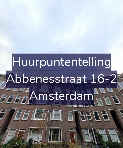 Foto gevel Huurpuntentelling voor Abbenesstraat 16-2, Amsterdam