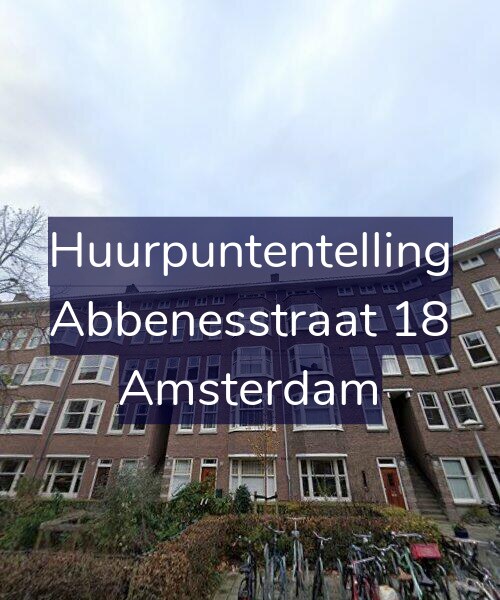 Foto gevel Huurpuntentelling voor Abbenesstraat 18, Amsterdam
