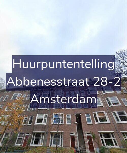 Foto gevel Huurpuntentelling voor Abbenesstraat 28-2, Amsterdam