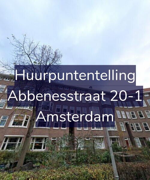 Foto gevel Huurpuntentelling voor Abbenesstraat 20-1, Amsterdam