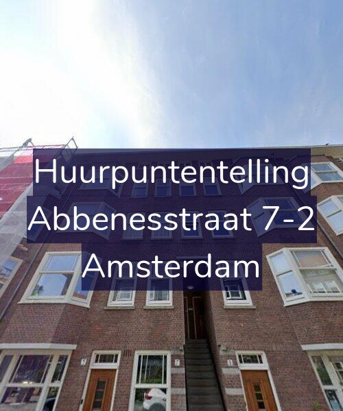 Foto gevel Huurpuntentelling voor Abbenesstraat 7-2, Amsterdam