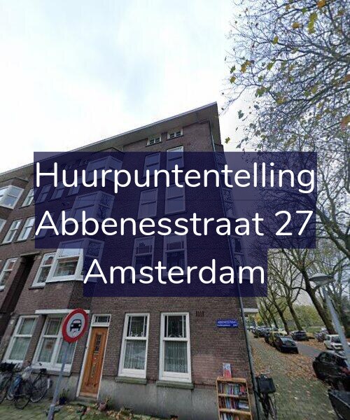 Foto gevel Huurpuntentelling voor Abbenesstraat 27, Amsterdam