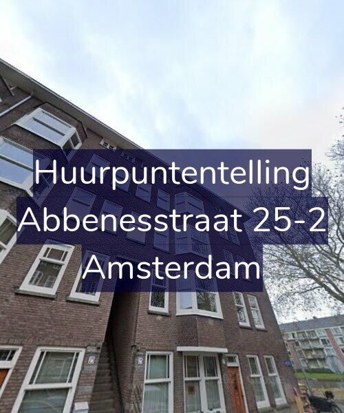 Foto gevel Huurpuntentelling voor Abbenesstraat 25-2, Amsterdam