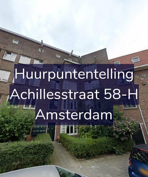 Foto gevel Huurpuntentelling voor Achillesstraat 58-H, Amsterdam