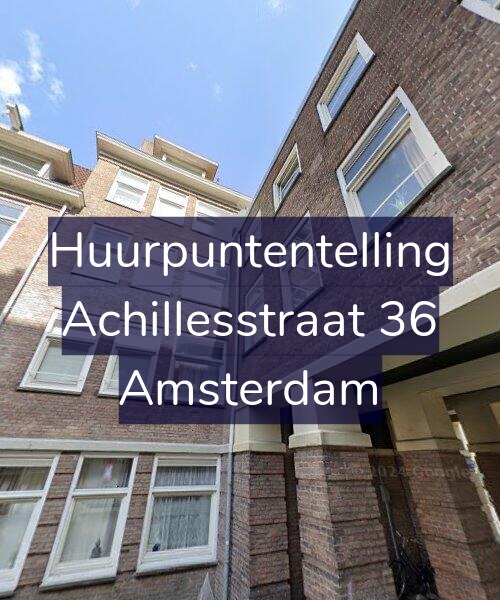 Foto gevel Huurpuntentelling voor Achillesstraat 36, Amsterdam