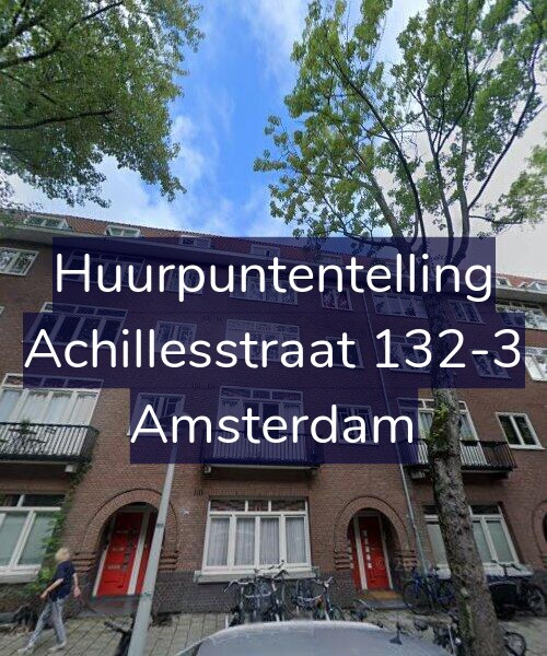 Foto gevel Huurpuntentelling voor Achillesstraat 132-3, Amsterdam
