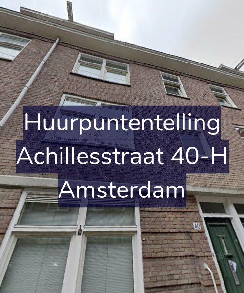 Foto gevel Huurpuntentelling voor Achillesstraat 40-H, Amsterdam