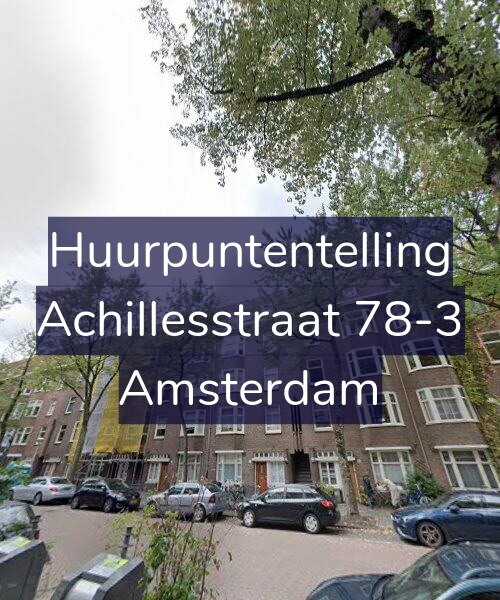 Foto gevel Huurpuntentelling voor Achillesstraat 78-3, Amsterdam